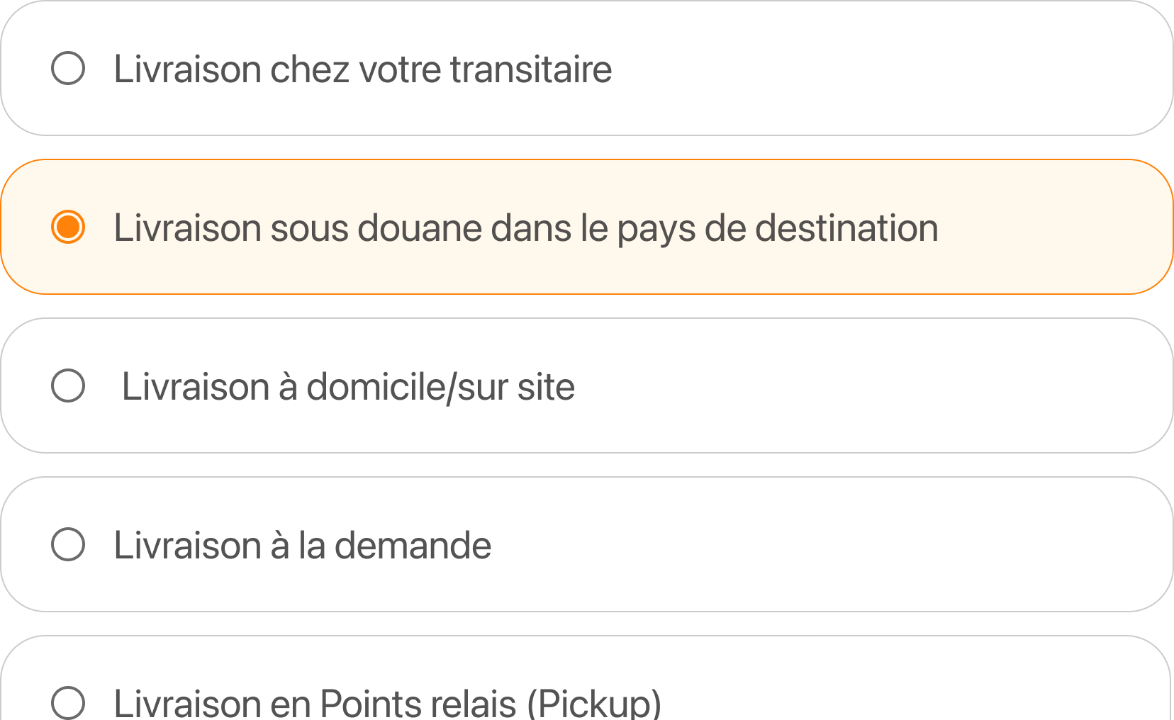 Transport de marchandise